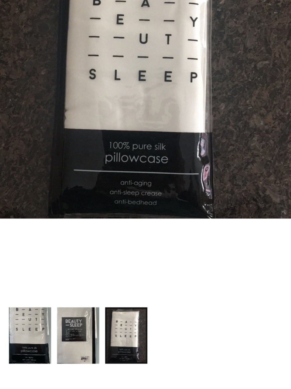 100% Mulberry Silk Pillowcase Ivory Standard Size Beauty Sleep New